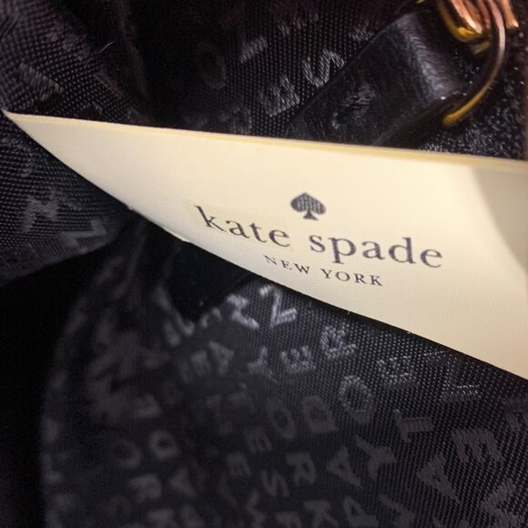 KATE SPADE New York Baldwin Street Maryanne Shoulder Bag Tote Black/Almond Leath - Picture 8 of 11